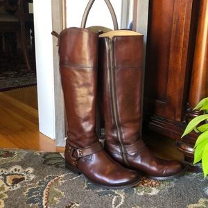 FRYE Mellissa Harness tall leather ladies 8 1/2
